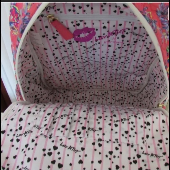 Betsey Johnson Pink Floral  Backpack - Picture 10 of 10